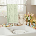 Artoid Mode 1 Pc Light Green 3D Rabbit Jacquard Easter Hand Towels - Image 5