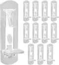 Biaungdo 12 Pcs Plastic Locking Shelf Support Pegs, 6.9mm Clear Cabinet Shelf by Biaungdo