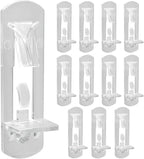 Biaungdo 12 Pcs Plastic Locking Shelf Support Pegs, 6.9mm Clear Cabinet Shelf by Biaungdo