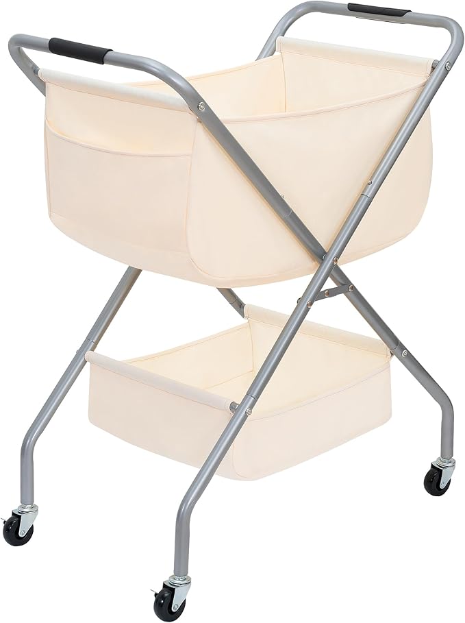 STORAGE MANIAC Collapsible Laundry Cart by STORAGEMANIAC