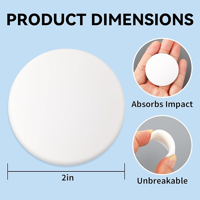 JULBEAR Door Stopper Wall Protector, Absorbent Silicone, Door Handle Bumpers - Image 4