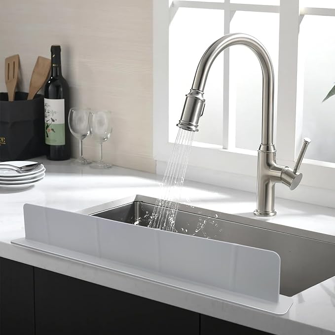 EEEKit Silicone Kitchen Sink Splash Guard, Sink Splash Protector by EEEkit