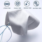 Microfiber Cleaning Cloths 20 Pack in Individual Vinyl Pouch, CKANDAY Glasses - Image 4