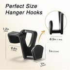 HOUSE DAY Space Saving Hangers 100 Pack, Clothes Hanger Connector Hooks - Image 7