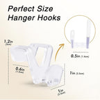 HOUSE DAY Space Saving Hangers 100 Pack, Heavy Duty Hangers Space Saver - Image 8