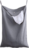 Amazhiyu Pure Linen Over The Door Laundry Hanging Hamper Bag by Amazhiyu