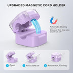 AhaStyle 6 Pack Magnetic Cable Organizer Cord Holders Clips Strong Adhesive - Image 2