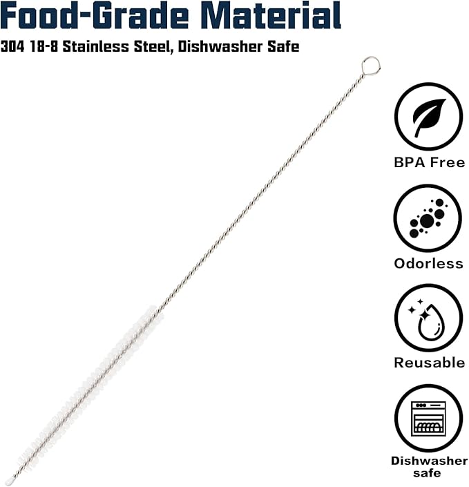 Straw Cleaner Brush for Stanley, Bottle and Silicone Straw - Image 3
