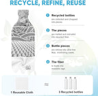 AIDEA Microfiber Cleaning Cloth Roll White, Microfiber Towels - Image 4
