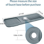 Silicone Sink Splash Guard for Kitchen & Bathroom, 17.7 inch Faucet Mat - Image 6