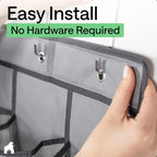 GORILLA GRIP Over the Door Shoe Organizer, 12 Large Breathable Mesh Pockets - Image 8