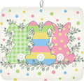Easter Bunny Dish Drying Mat for Kitchen Counter Cute Rabbit Colorful Polka by Kawani