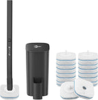 Disposable Toilet Brush, 14 Refills Toilet Bowl Cleaner Wand, Toilet Cleaner by EZKEY