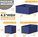 SpaceAid Drawer Organizer for Clothes, 12 Pack Dresser Drawer Organizer Bins - Image 6