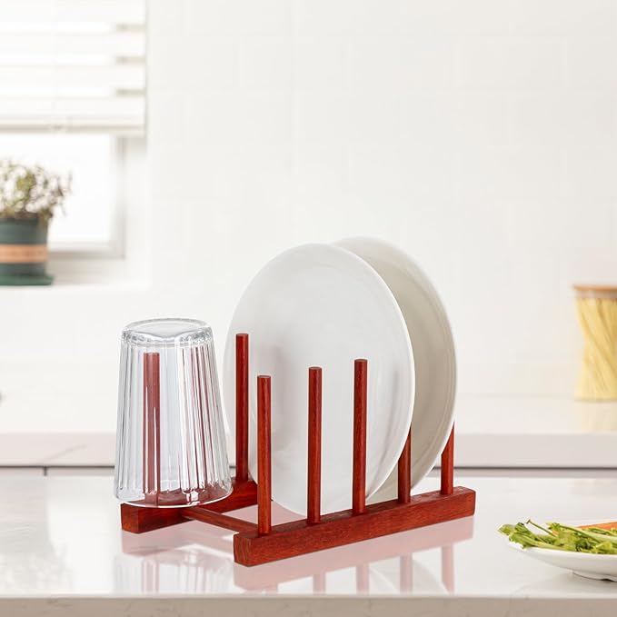 HBlife 2pcs Padauk Dish Drying Rack - Image 6
