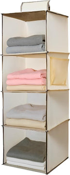 Hanging Closet Organizer 4 Tier Hanging Storage by Unknown
