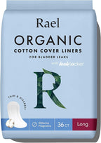Rael Incontinence Liners for Women, Organic Cotton Cover, Postpartum Essential by Rael