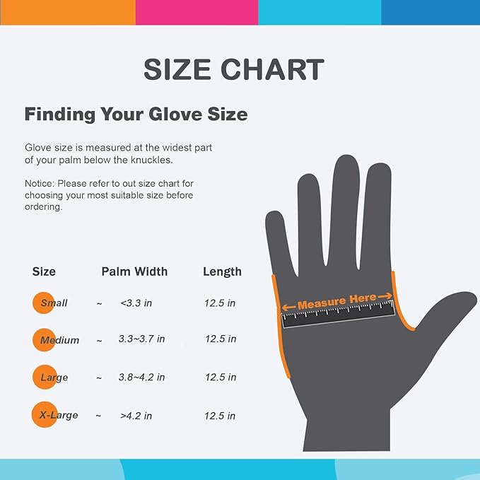 Bamllum 4 Pairs Black Rubber Dishwashing Gloves - Image 7