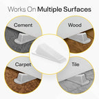 Door Stoppers for Bottom of Door – Rubber Door Stopper Wedge – Pack of 4 – Door - Image 4