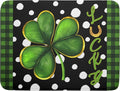 St. Patrick's Day Dish Drying Mats 18x24 Inch Green Clover Shamrock Lucky by Kawani