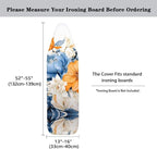 Floral Print Ironing Board Cover and Pad 15x54 Inch Standard Ironing Board Cover - Image 6