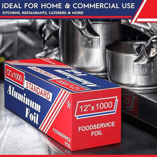 12"x1000 Aluminum Foil Roll | Ideal - Image 2