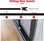 SECURITYMAN 2-in-1 Door Security Bar & Sliding Patio Door Security Bar via - Image 9