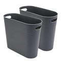 2 Pack 3.2 Gallon Plastic Trash Cans by Soddeph