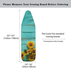 Wooden Sunflower Ironing Board Cover and Pad, Resist Scorching and Staining - Image 5