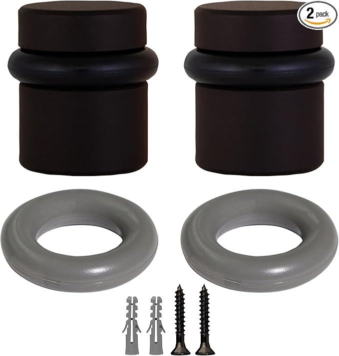 Design House Modern Cylindrical Door Stop, Design House Oil Rubbed Bronze Floor by DesignHouse