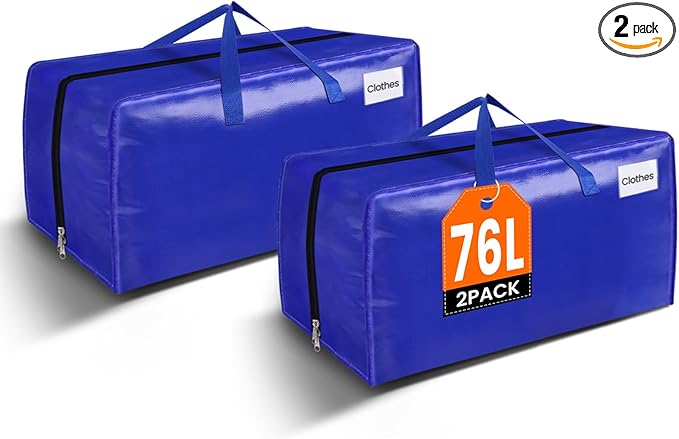 BlissTotes Moving Bags, Heavy Duty Moving Supplies & Storage Bags, Extra Large by BlissTotes