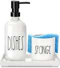 Dish Soap Dispenser for Kitchen, Ceramic Dish Soap Dispenser by ALPIRIRAL