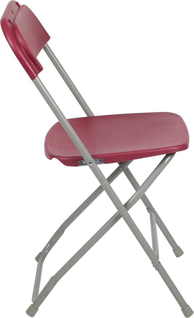 Flash Furniture Hercules Series Plastic Folding Chair - Red - 4 Pack 650LB Weight Capacity Comfortable Event Chair-Lightweight Folding Chair - Image 12