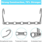 DUCOO 10 PCS Space Saving Hangers, 5-Hole Magic Hangers - Image 3