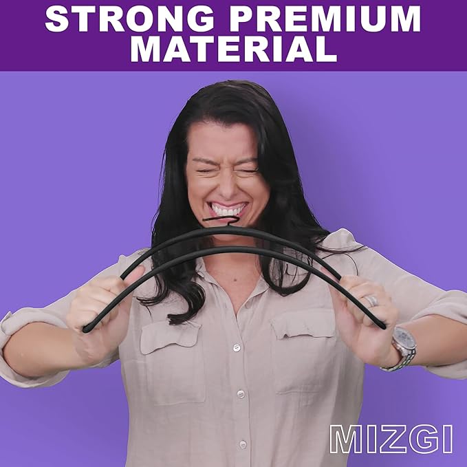 MIZGI All Black Velvet Hangers 60 Pack, Premium Flocked Clothes Hangers - Image 2