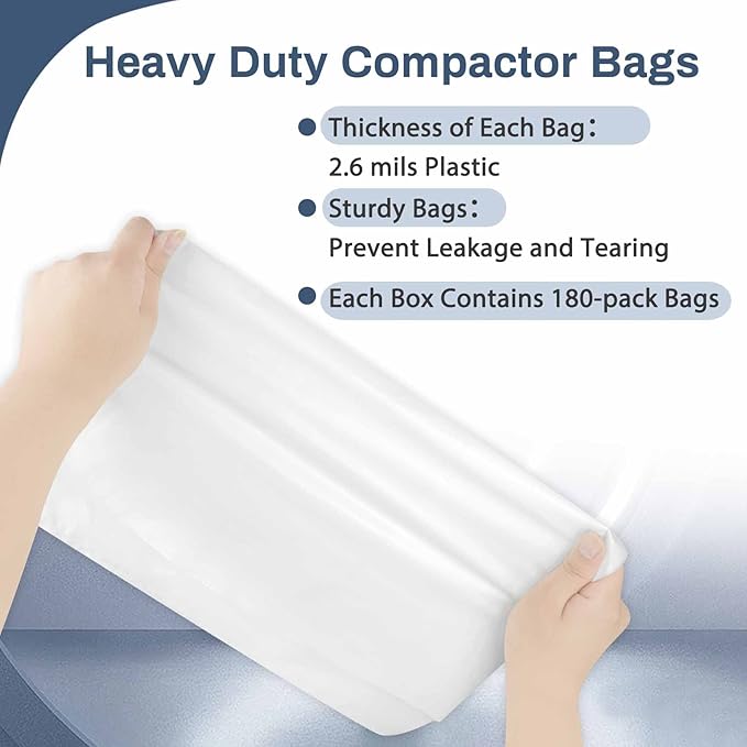 W10165294RB 15-Inch Trash Compactor Bags, Heavy Duty, Fits 15-inch Rectangular - Image 2
