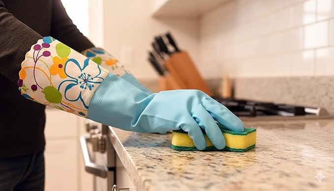 Household Gloves Latex-Free, Soft Lining, Adjustable Strap, Comfortable - Image 9
