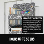 GORILLA GRIP Over The Door Organizer Storage, 5 Deep Hanging Shelves, Holds - Image 3