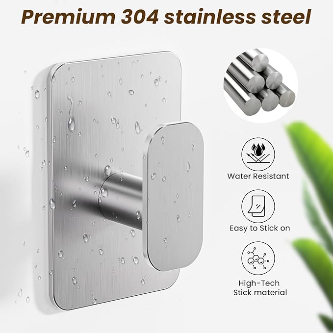 Heavy Duty Self Adhesive Hooks - 26lb Max - Image 6