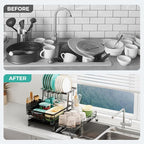 2 Tier Dish Drying Rack - Image 8