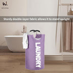 WOOHA Laundry Basket, Laundry Hamper, Collapsible Folding Clothes Hamper - Image 8