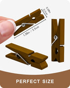 Mini Clothes Pins Wooden Colored Small Clothespins - Image 6