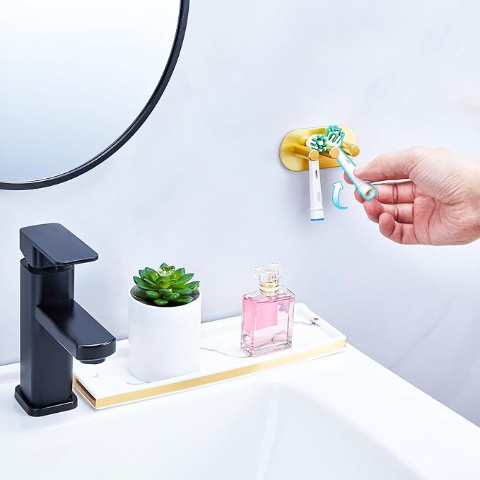 Electric Toothbrush Head Holder, Toothbrush Holders Wall Mounted, Adhesive - Image 8