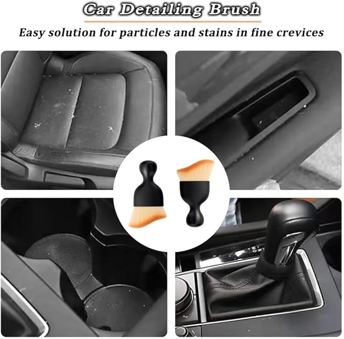 4 Pcs Car Interior Cleaning Tool, Car Interior Detailing Brush, Car Cleaning - Image 6