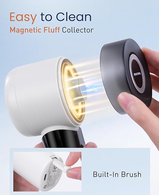 BEAUTURAL Fabric Shaver and Lint Remover, Rechargeable Electric Sweater Shaver - Image 5