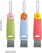 3-in-1 Cup Lid Cleaning Brush Set, and Corner Brushes, Plastic Nylon Bristles - Image 6