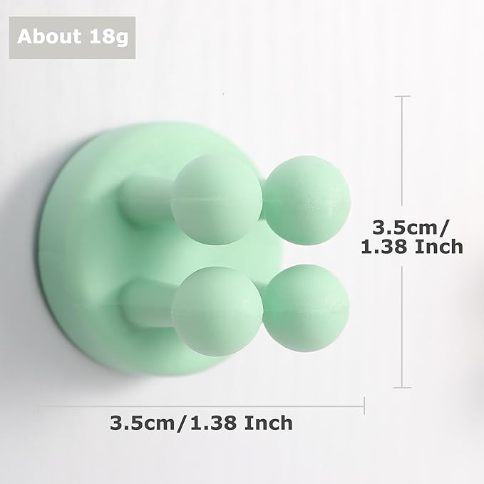 XoYoZo 4 pcs Silicone Toothbrush Holder Multi-Function Hook Waterproof self - Image 4
