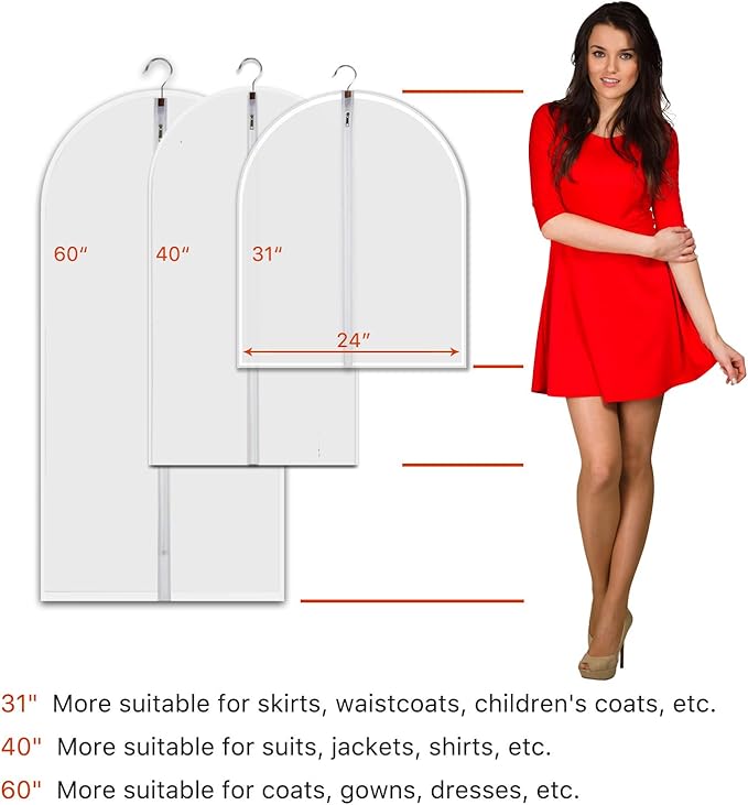 Dust Proof Garment Bags 7 Piece Set - Image 2