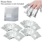 400Pcs Nail Polish Remover Gel Nail Foil Wraps Aluminium Soak Off Foils Cotton - Image 2