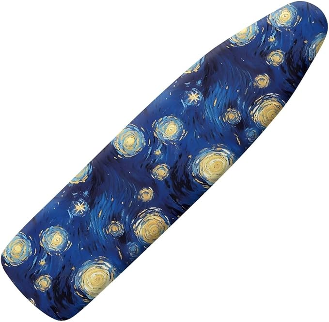 Galaxy Star Steam Ironing Board Cover Standard Size 15" X 54", Starry Night Oil by Daulesho